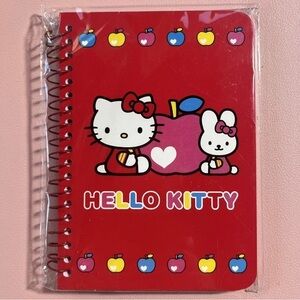 SANRIO rare Hello Kitty & Cathy apples Mini Spiral Notebook 2003 New In Package